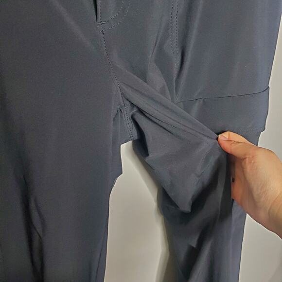 Athleta Chelsea Wide Leg Pant Black Women's Size 8 Utility Cargo Lounge - Picture 7 of 12